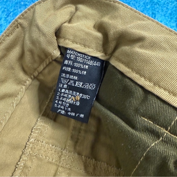 Matchstick Men's 44 Mustard Cargo Utility Outdoor Field Tactical 8 Pocket Pants - Picture 8 of 15